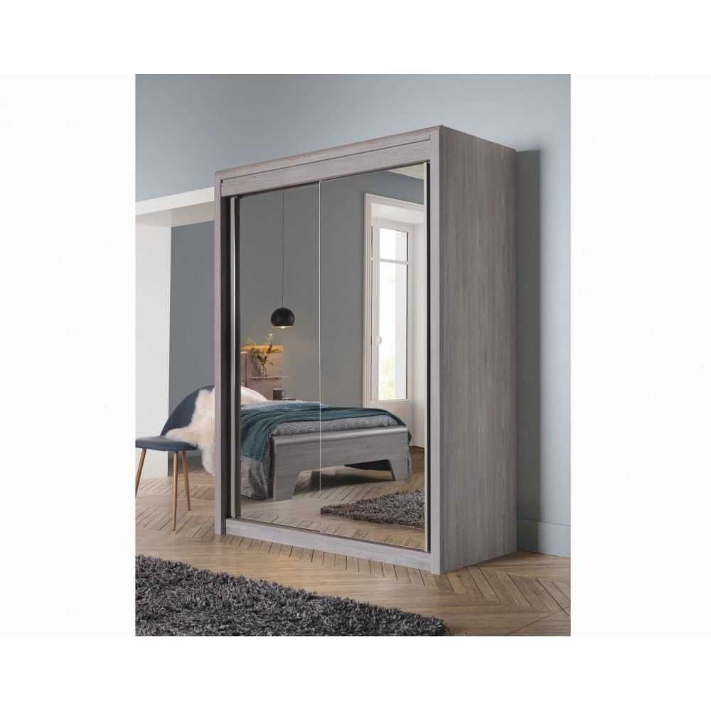 Armoire 2 portes coulissantes miroirs MULTY MEUBLES CELIO