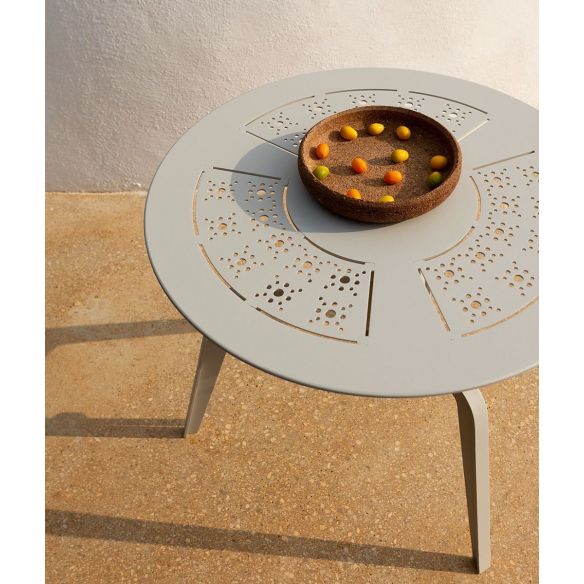 Table ronde réglable en aluminium TLINE UNOPIU