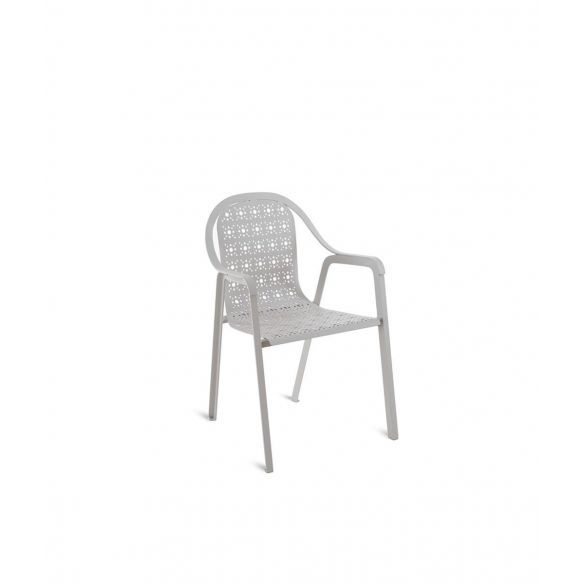 Petit fauteuil empilable en aluminium TLINE UNOPIU