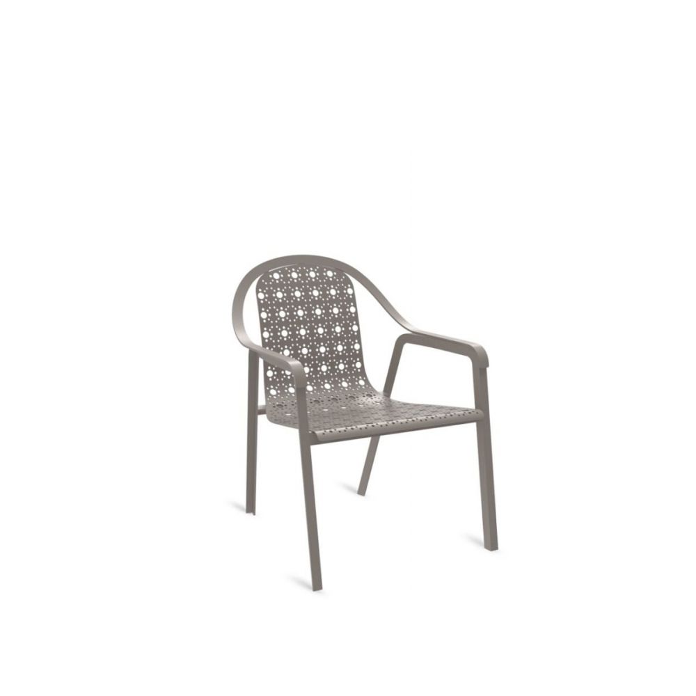 Fauteuil empilable en aluminium TLINE UNOPIU