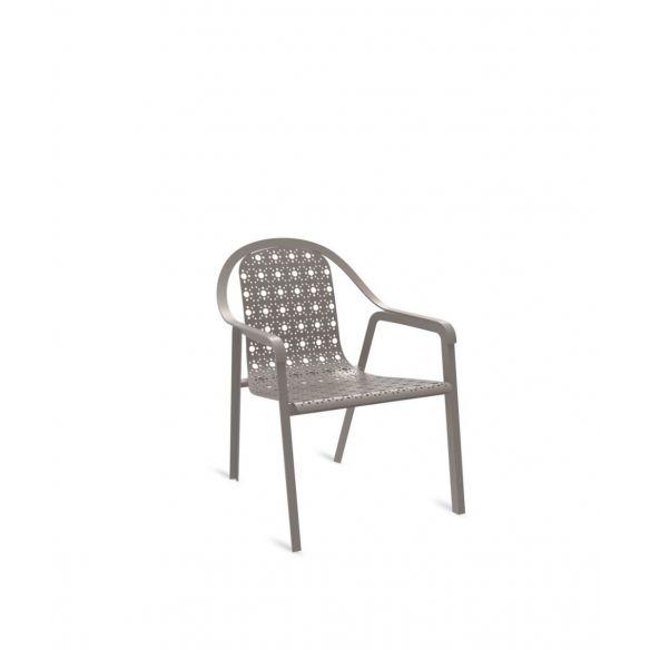 Fauteuil empilable en aluminium TLINE UNOPIU