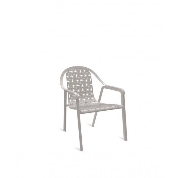 Fauteuil empilable en aluminium TLINE UNOPIU