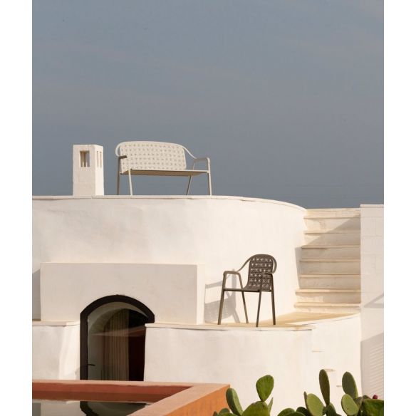 Canapé 3 places en aluminium TLINE UNOPIU