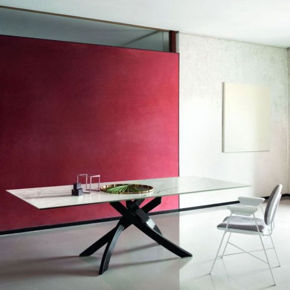 Table Artistico plateau marbre BONTEMPI CASA