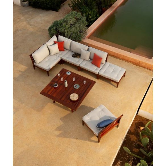 Canapé 3 places acajou C'EST LA VIE UNOPIU