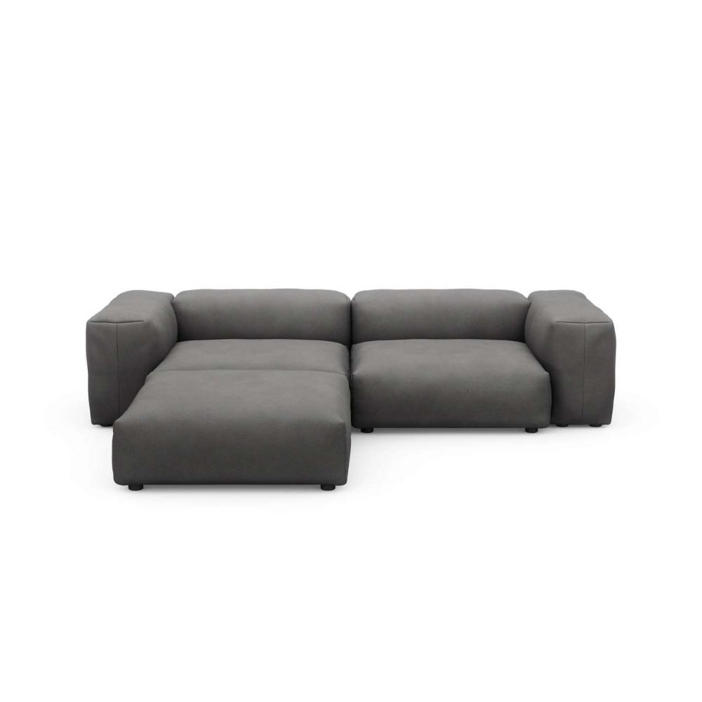 Canapé d'angle large Knit 'gris foncé' VETSAK