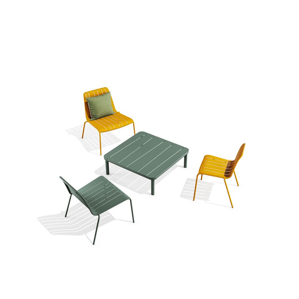 Table basse carrée Bangi 90cm