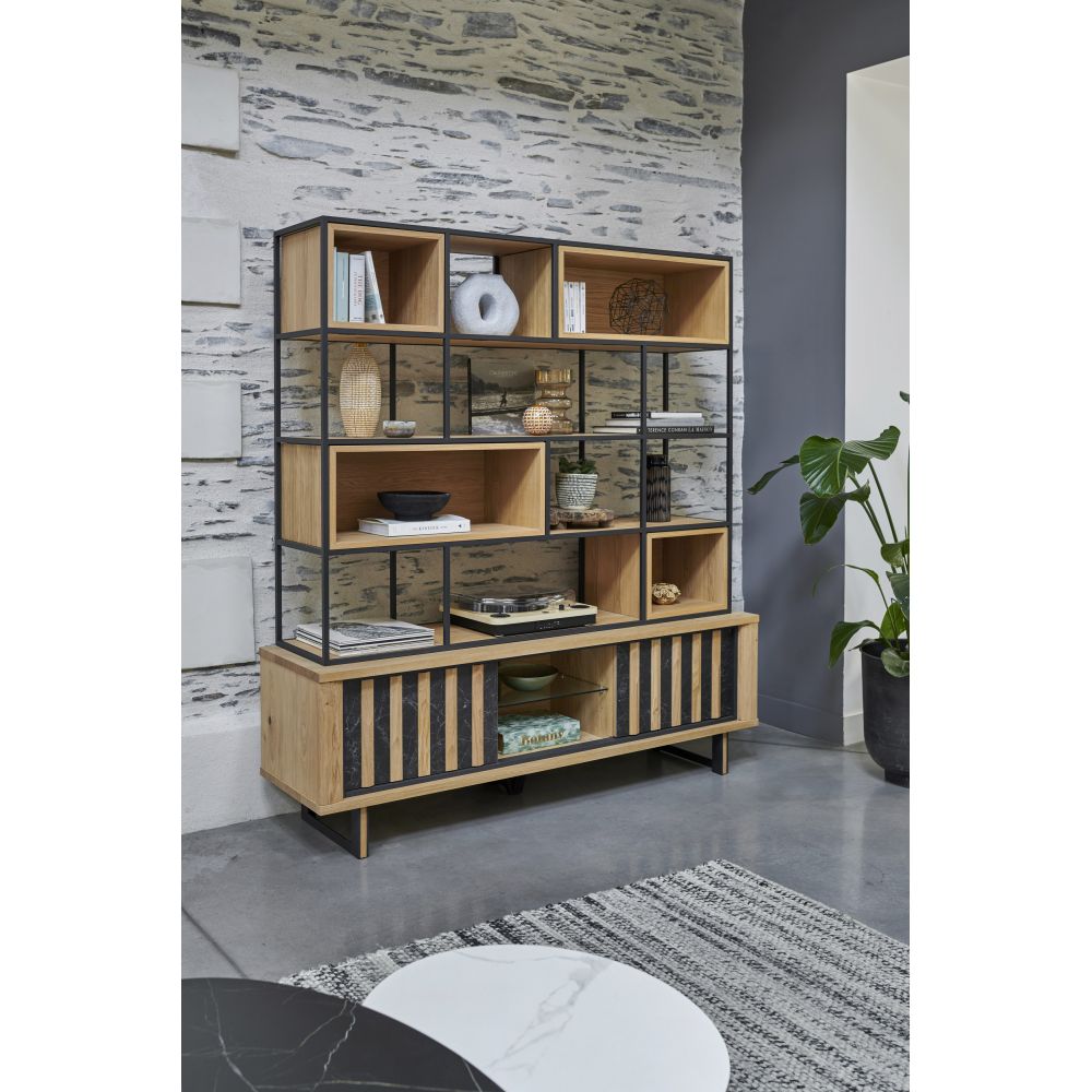 Meuble TV Hifi - 2 portes en 1,70m Dune