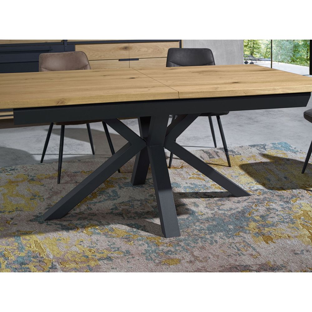 Table rectangle pied X en 160 x 90 -...