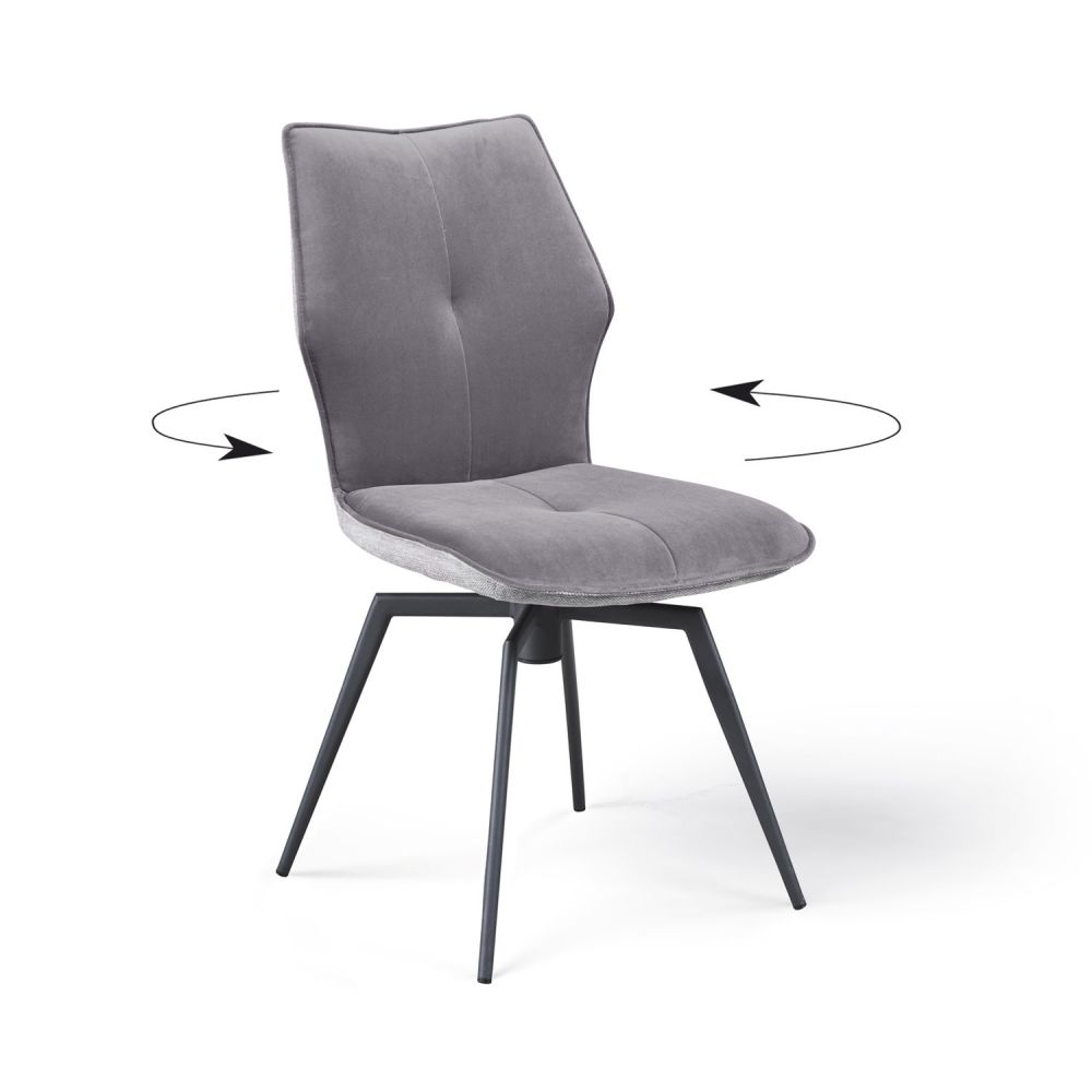 Chaise velour + Tissu "Paloma"