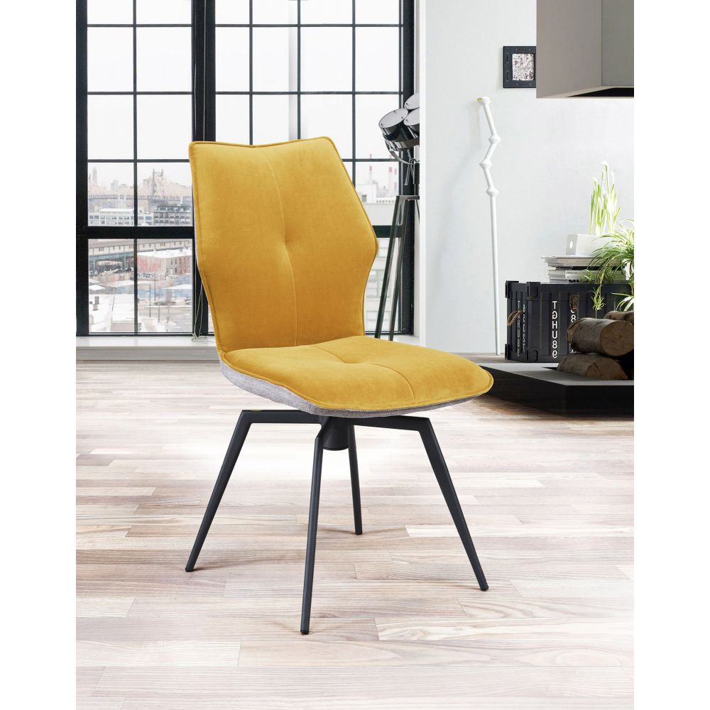 Chaise velour + Tissu "Paloma"