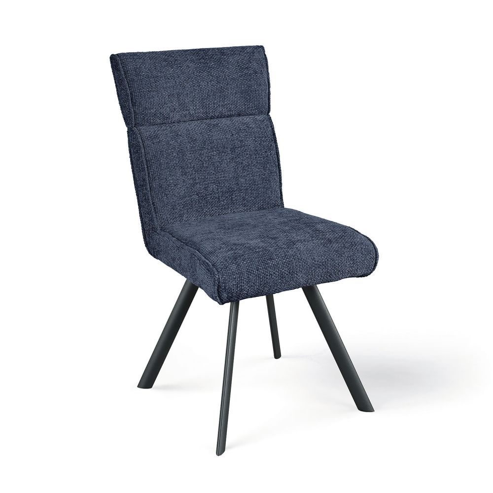 Lot de 4 Chaises Tissu "Ambre" Pied...