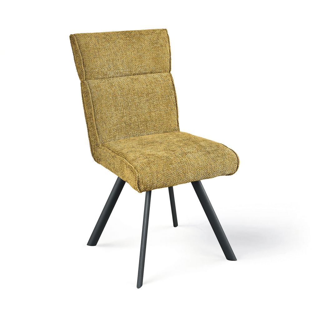 Lot de 4 Chaises Tissu "Ambre" Pied...