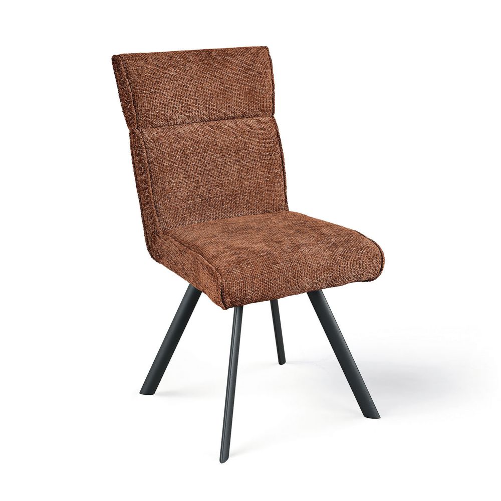 Lot de 4 Chaises Tissu "Ambre" Pied...