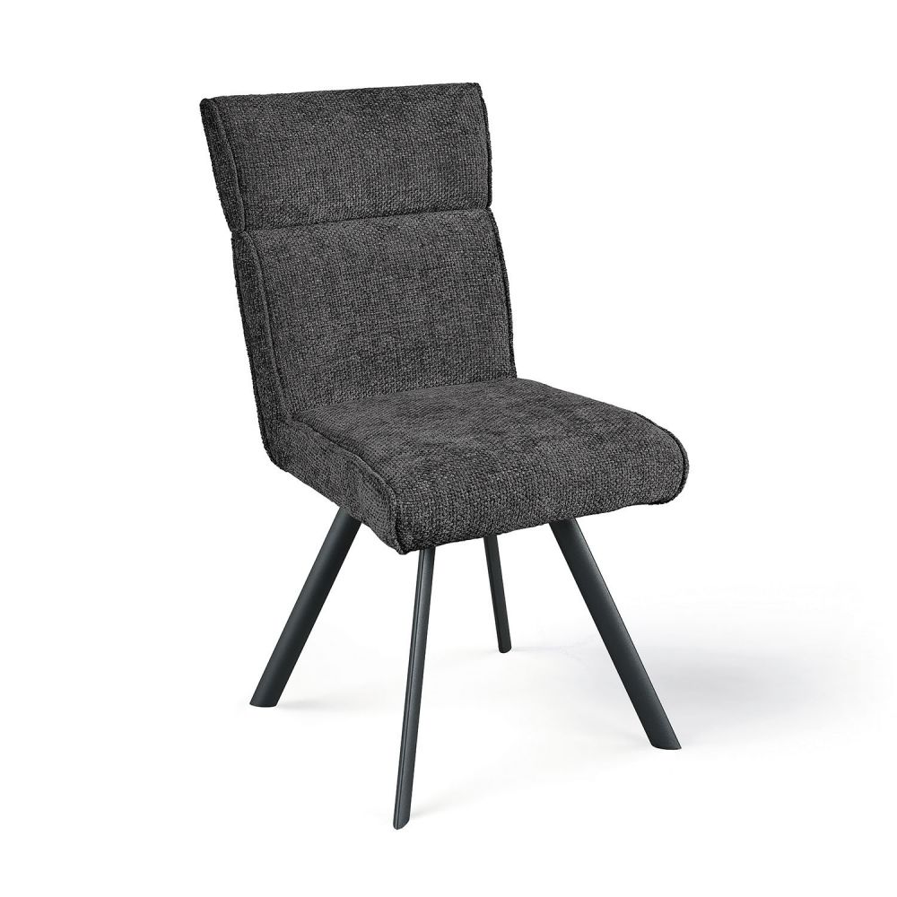 Lot de 4 Chaises Tissu "Ambre" Pied...