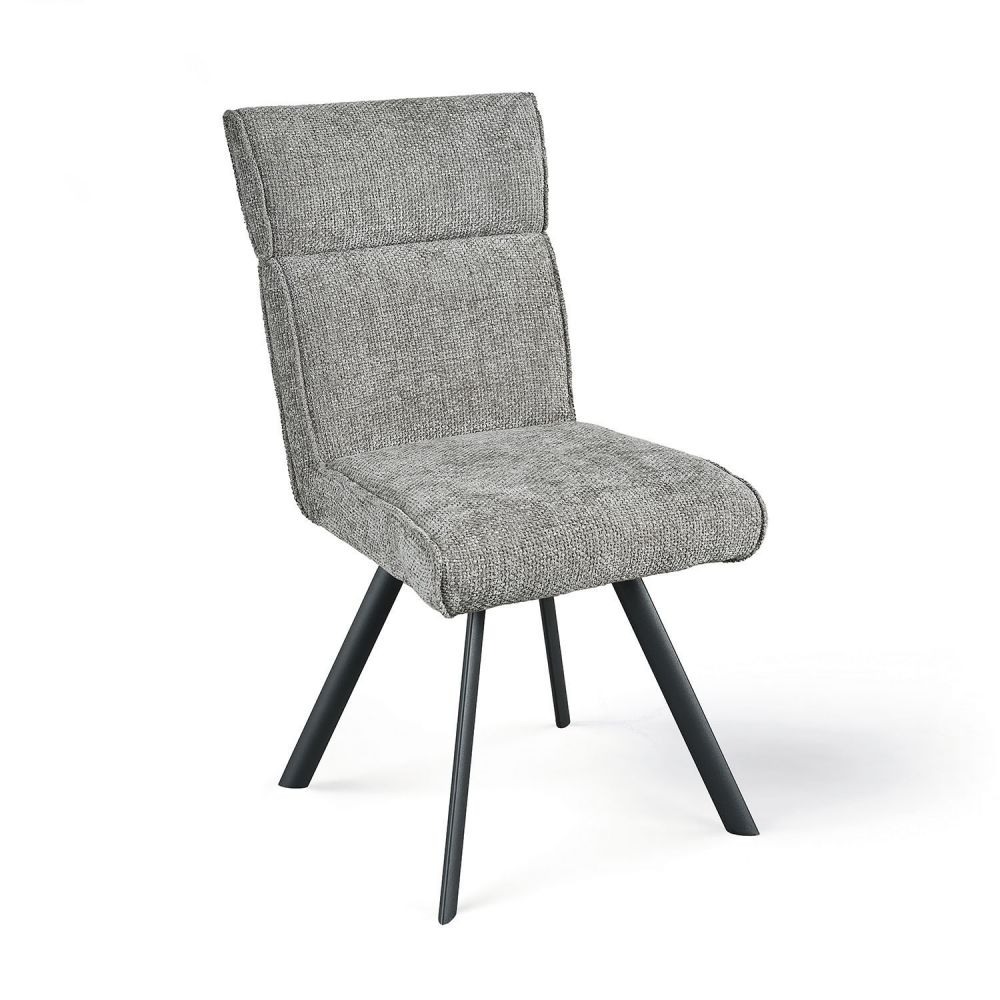 Lot de 4 Chaises Tissu "Ambre" Pied...