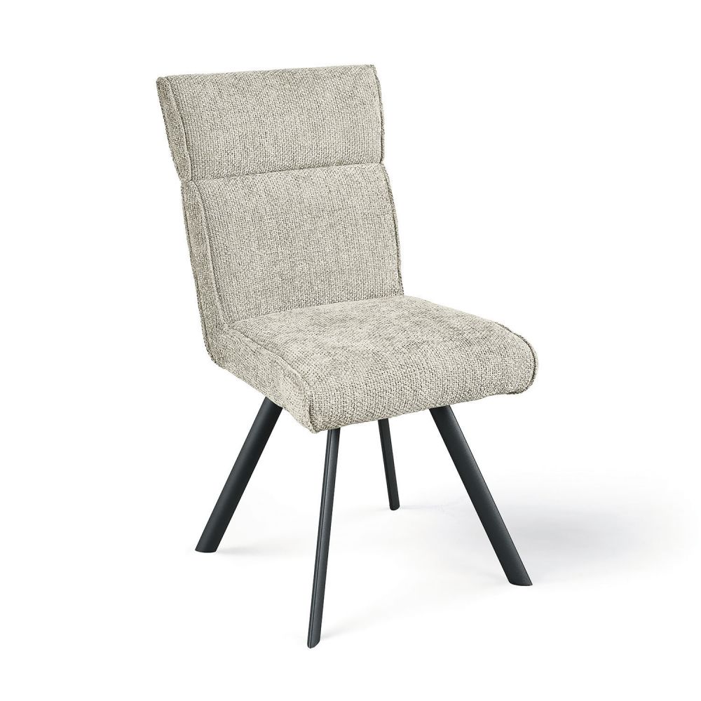 Lot de 4 Chaises Tissu "Ambre" Pied...