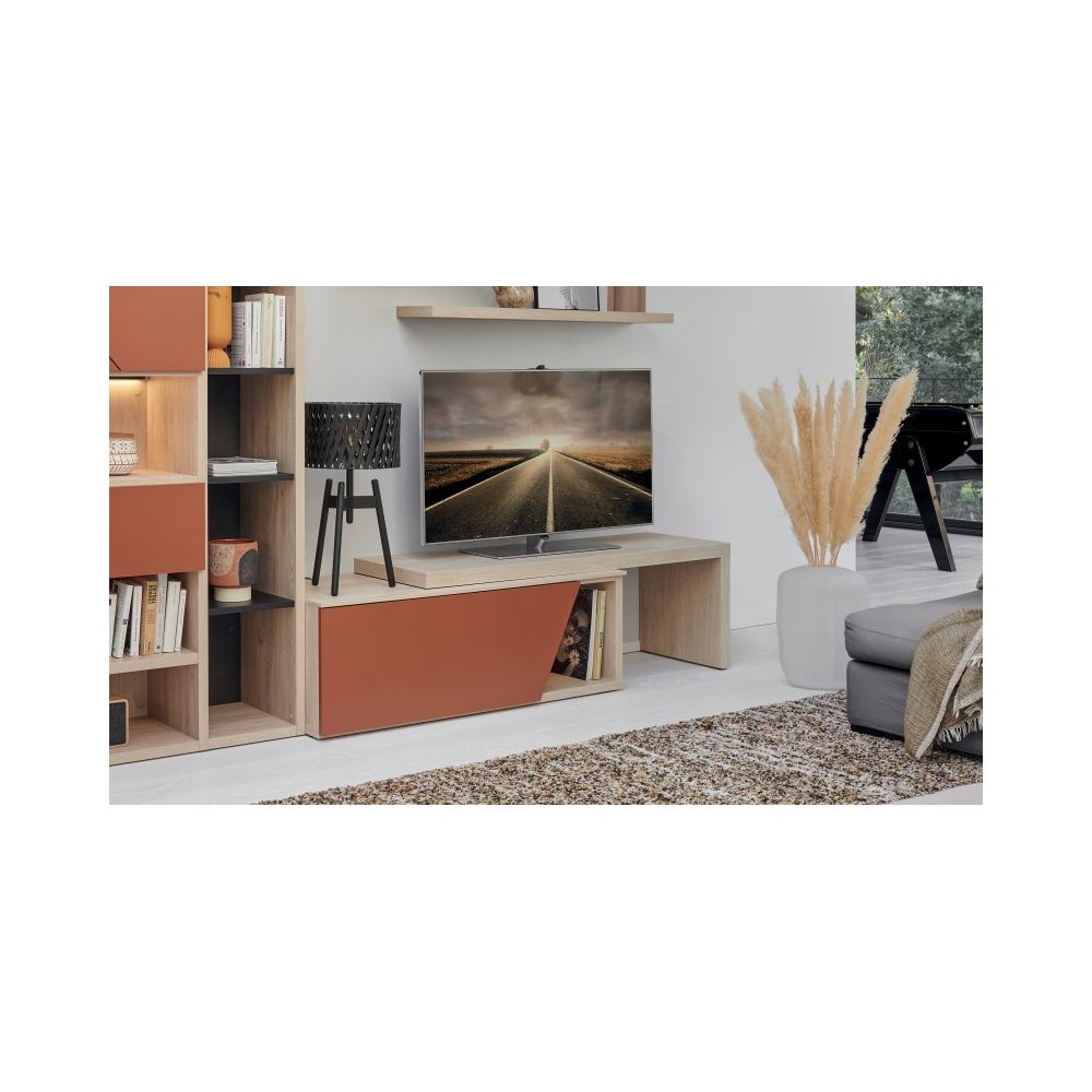 Meuble TV abattant Oblique 120 cm OBLIK