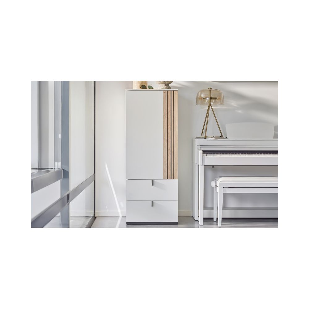 Chiffonnier 1 porte et 2 tiroirs OPALE