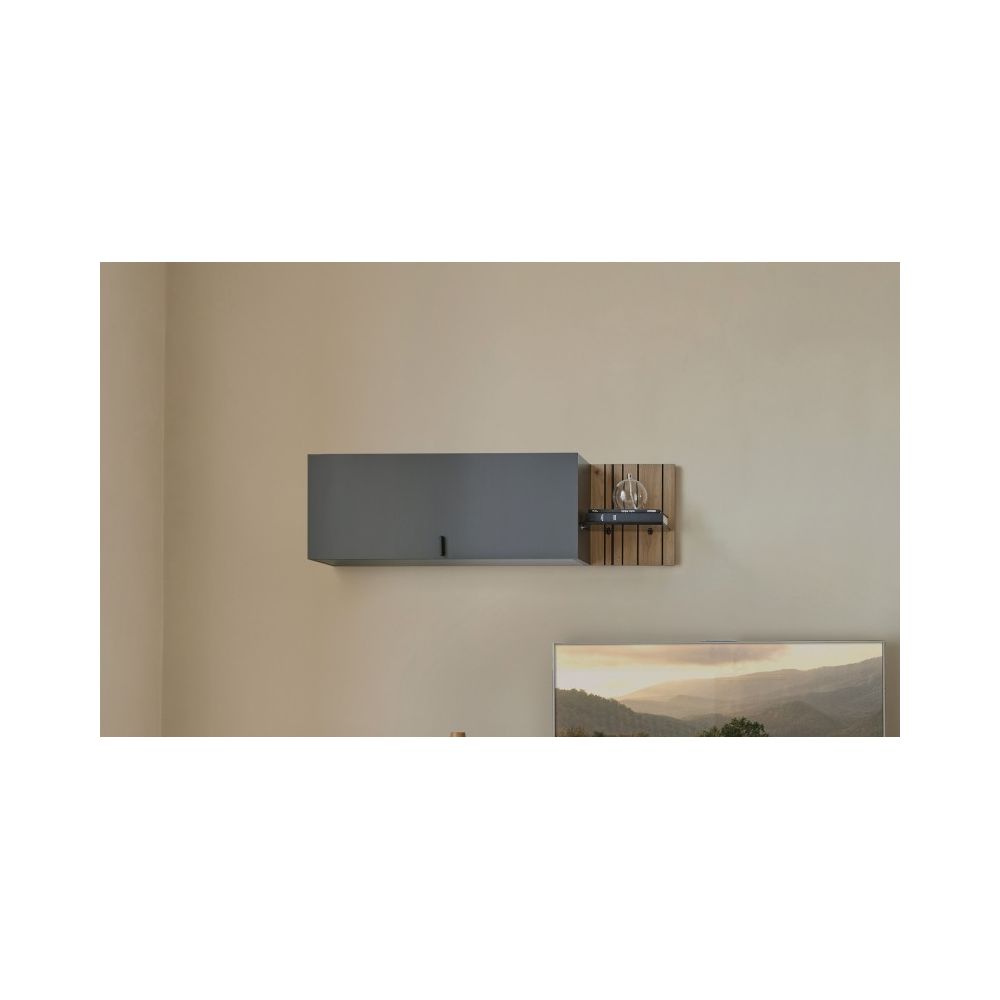 Etagère murale avec porte L112 cm TOPAZE