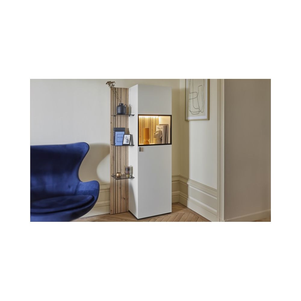 Colonne avec rangement et 1 porte L80...