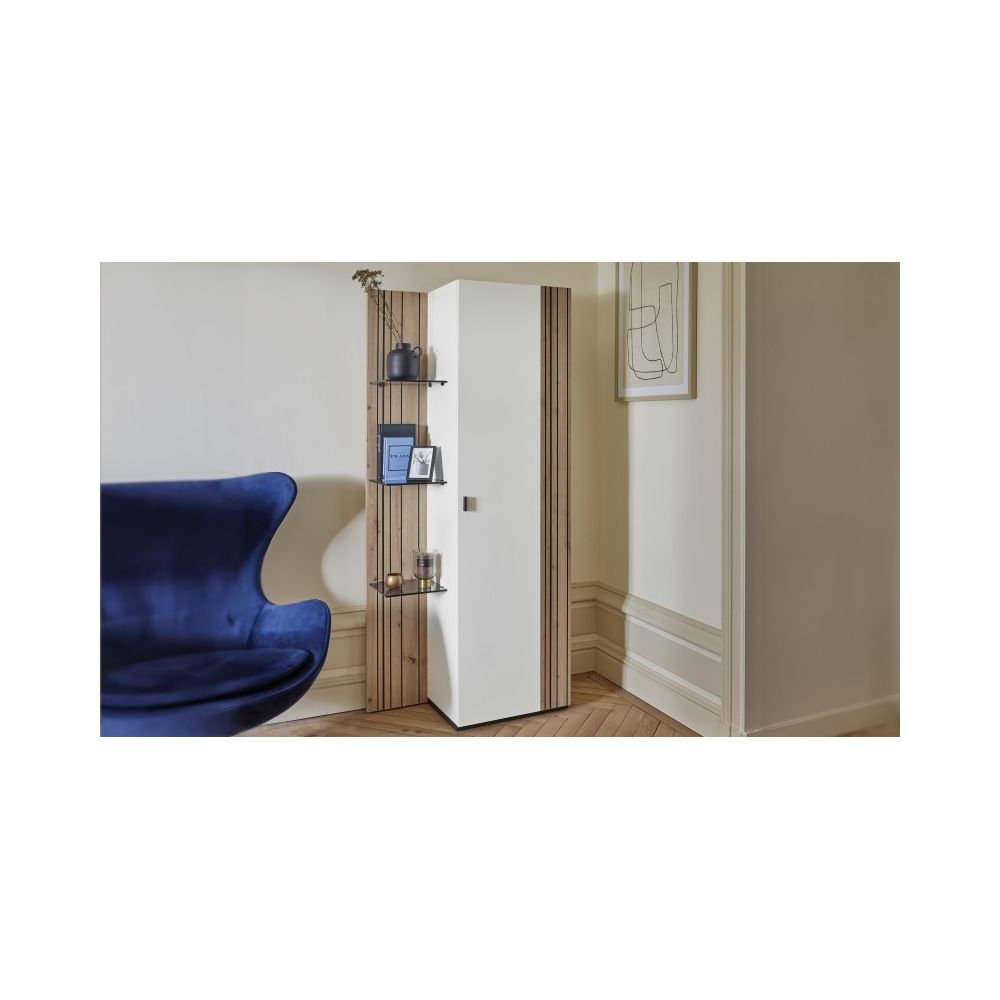 Colonne avec rangement et 1 porte L80...