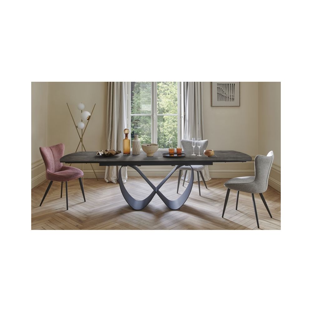 Table salle à manger L95cm Pied ruban...