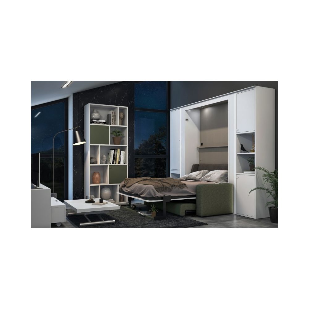 Lit escamotable avec canapé 2 places...