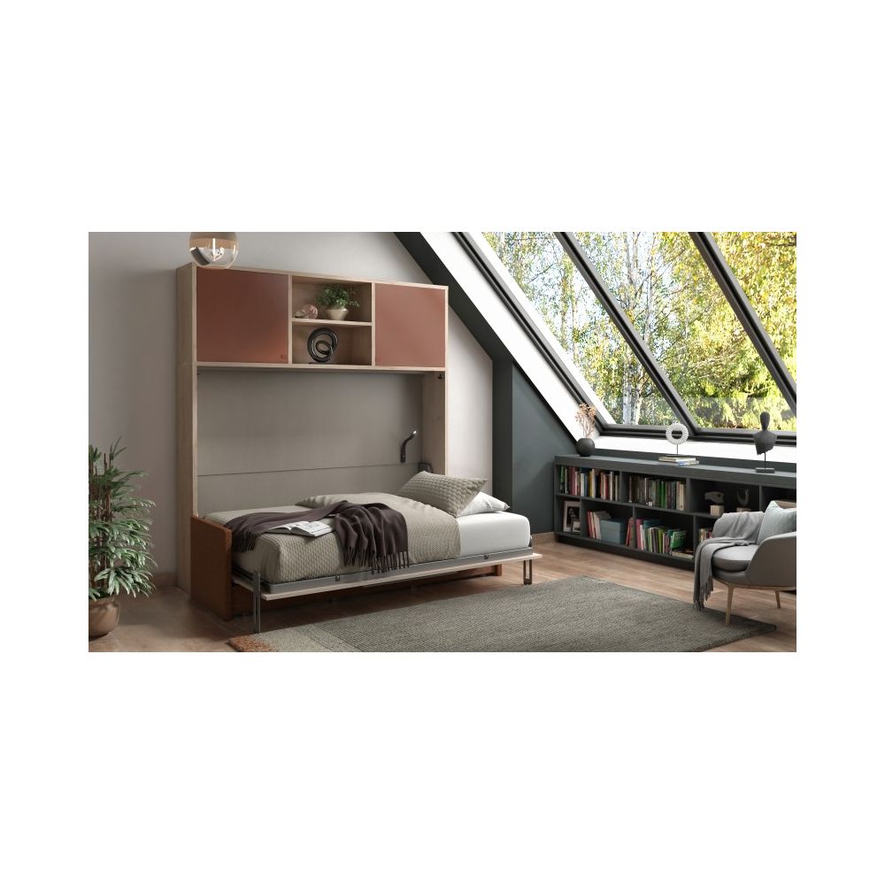 Lit escamotable avec canapé 2 places...