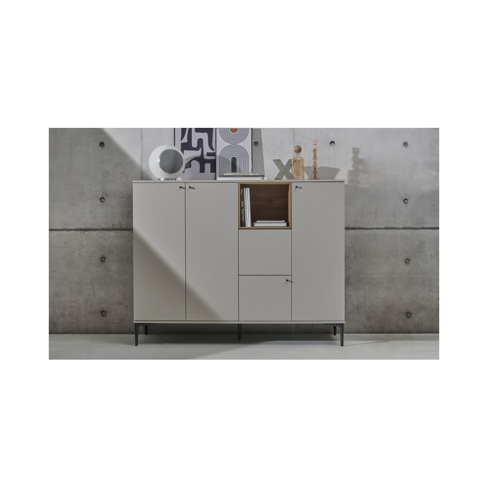 Vaisselier L160 cm Pieds Droits PIGMENT