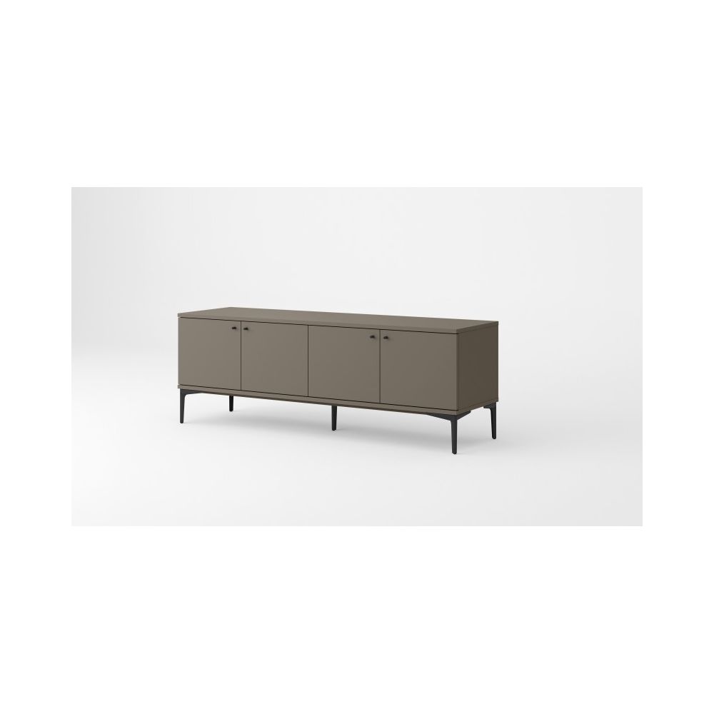 Meuble TV L160 cm Pieds Droits PIGMENT