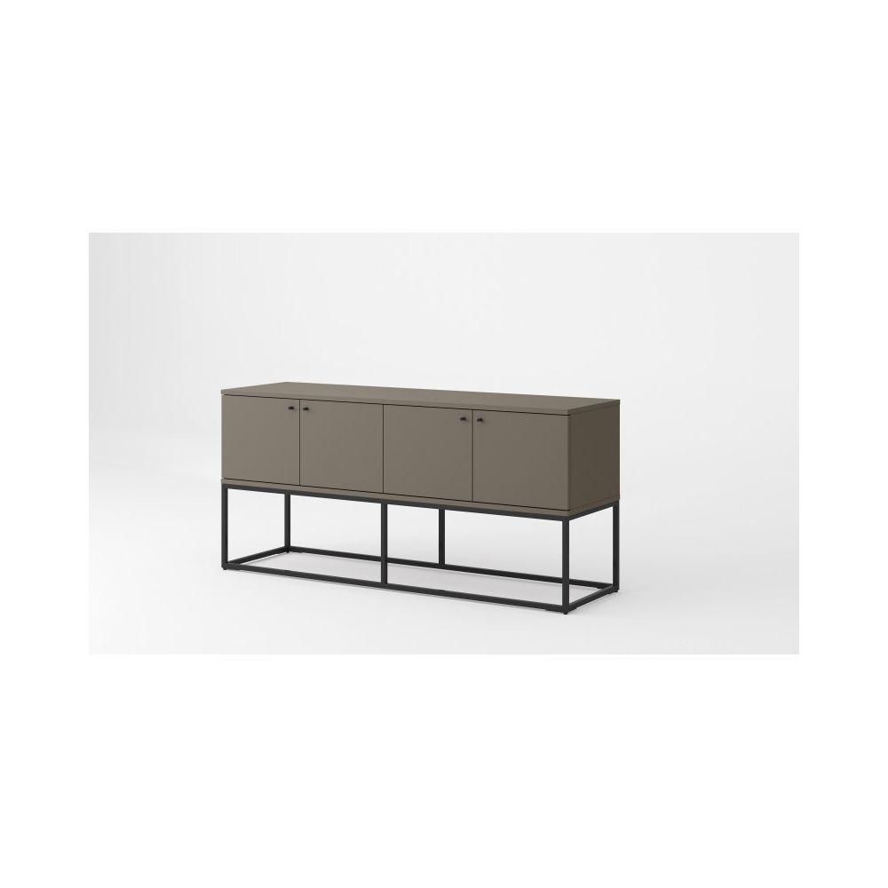 Meuble TV L160 cm Pieds Cadre PIGMENT