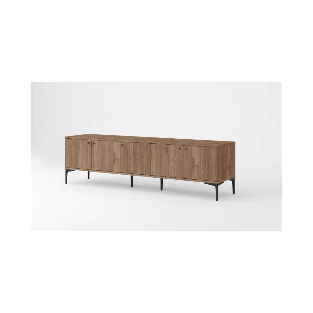 Meuble TV L200 cm Pieds Droits PIGMENT