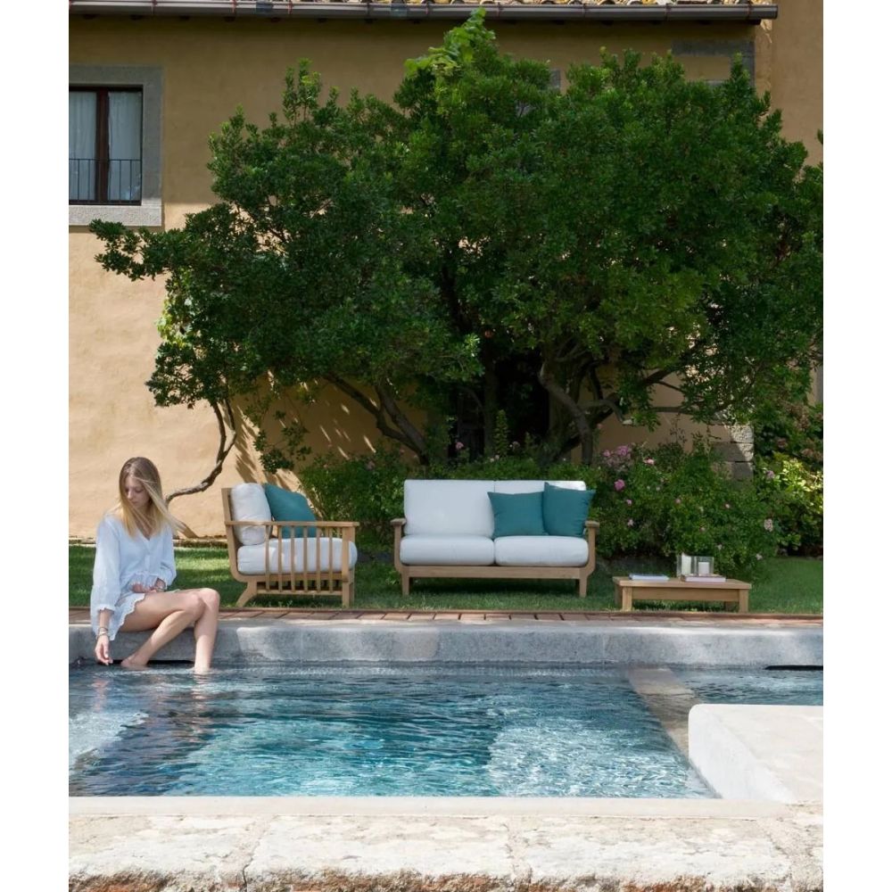 Canapé 2 places en teck