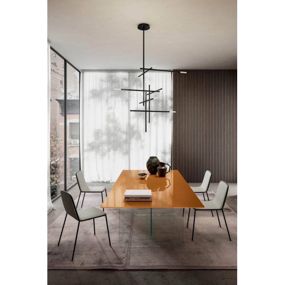 Table AIR Glass en verre laqué LAGO