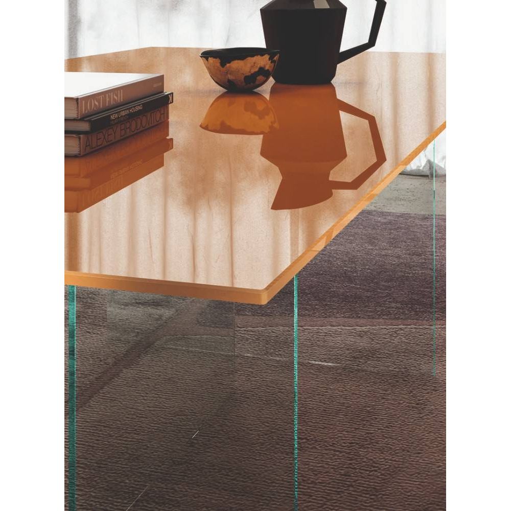 Table AIR Glass en verre laqué LAGO