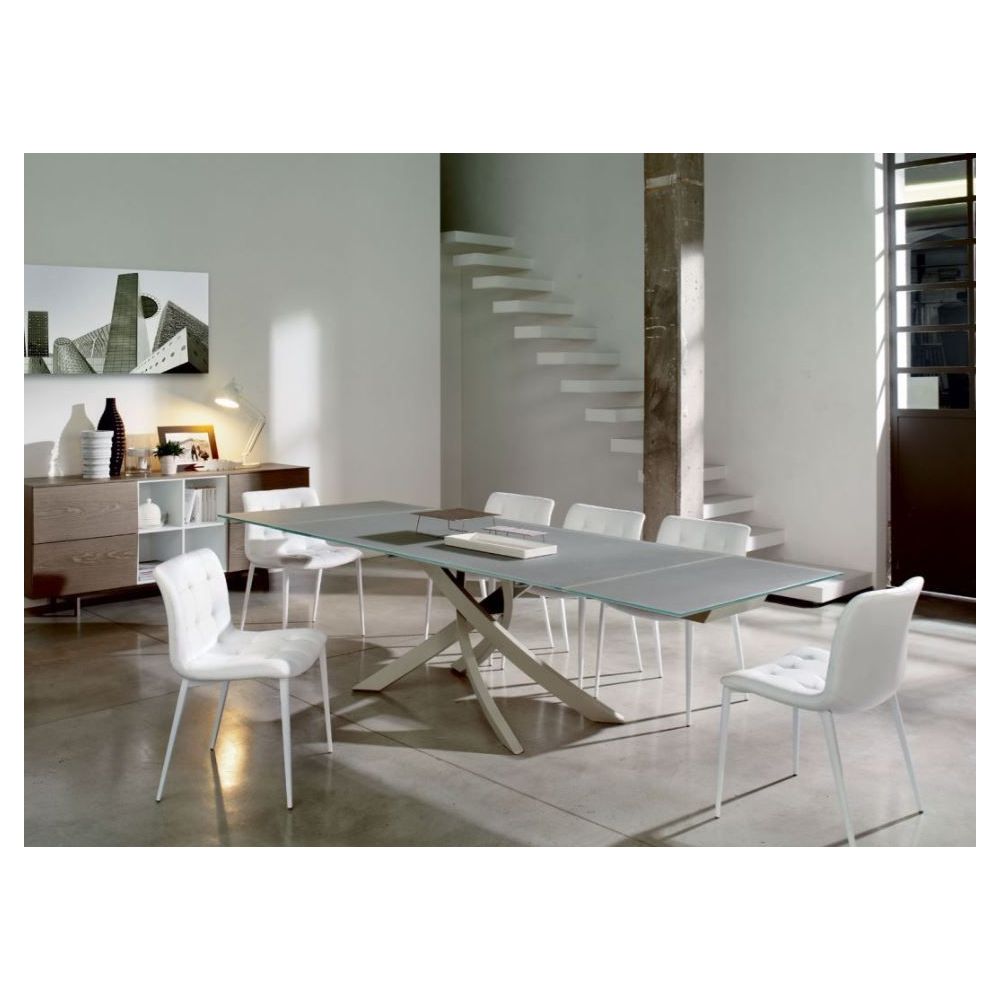 Table Artistico plateau verre BONTEMPI CASA