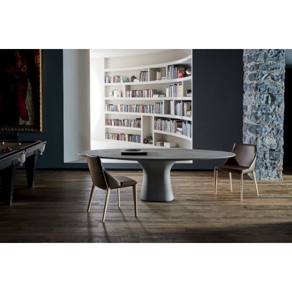 Chaise Sally sans accoudoirs pieds bois BONTEMPI CASA