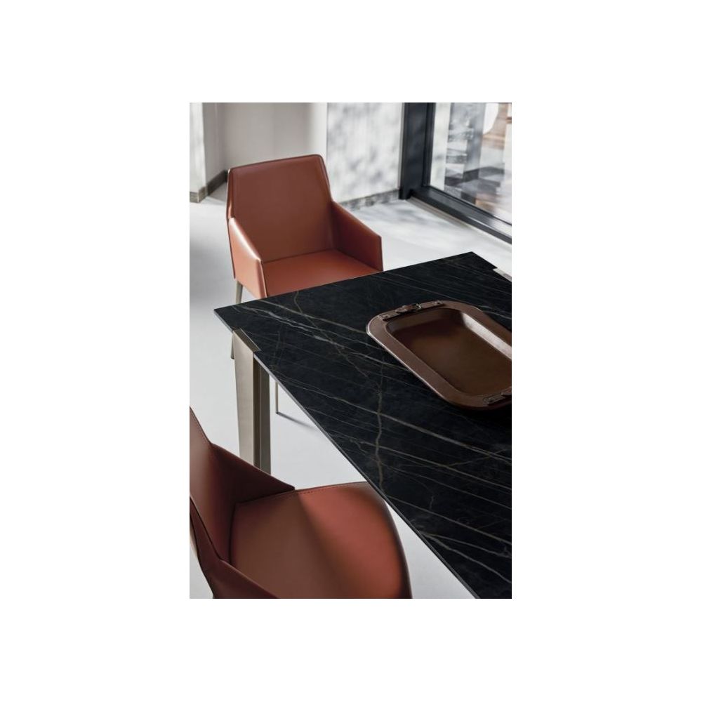 Chaise Sally sans accoudoirs pieds bois BONTEMPI CASA