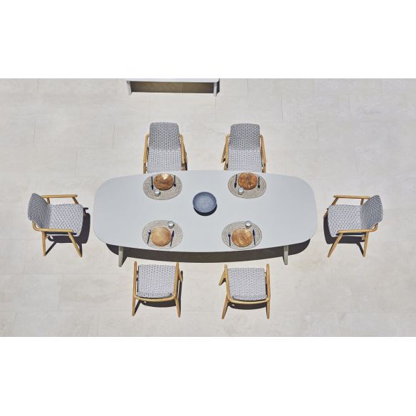 Table extérieure ovale Ellisse VARASCHIN