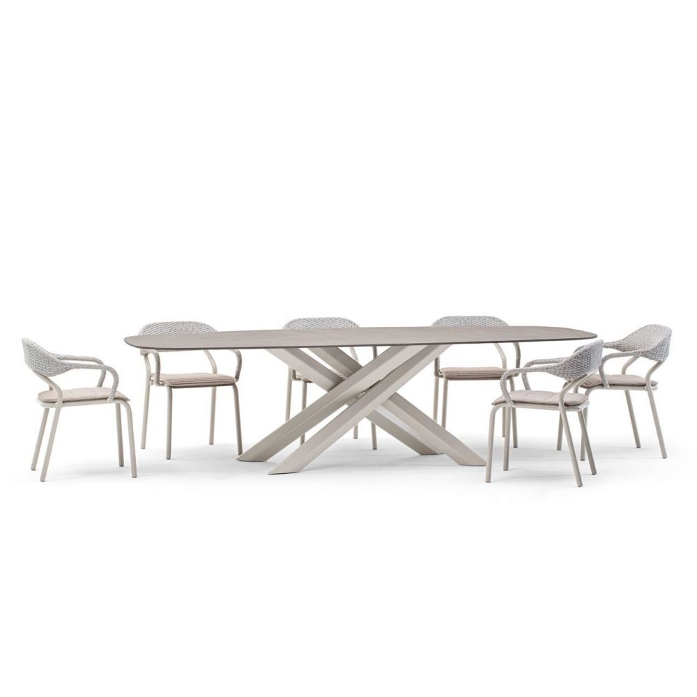 Table extérieure ovale system star VARASCHIN