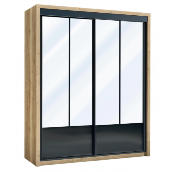 Armoire 2 portes verrière coulissantes EIFFEL MEUBLES CELIO Brayé